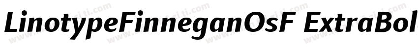 LinotypeFinneganOsF ExtraBold字体转换